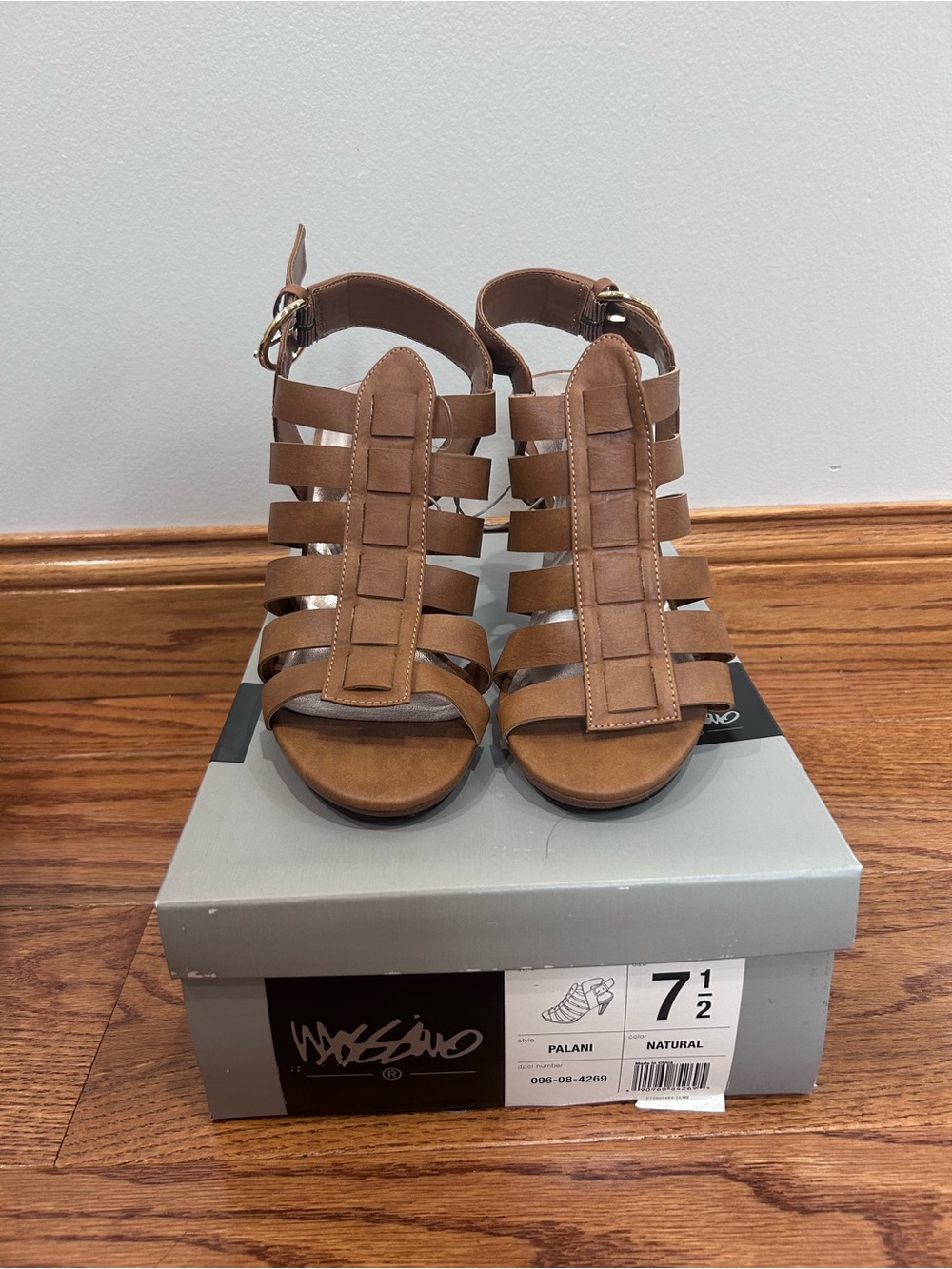 Mossimo Supply Co. Brown Strappy Gladiator Heels